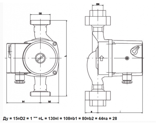 Циркуляційний насос IMP GHN 15/40-130