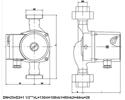 Циркуляційний насос IMP GHN 25/40-130