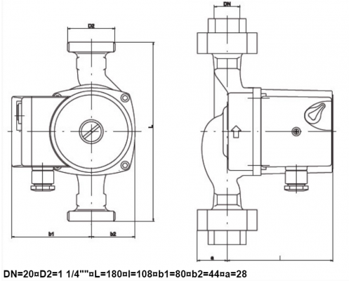 Циркуляційний насос IMP GHN 20/40-180