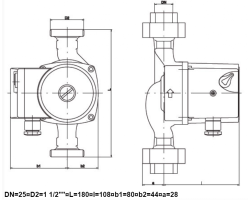 Циркуляційний насос IMP GHN 25/40-180 Циркуляційний насос IMP GHN 25/40-180