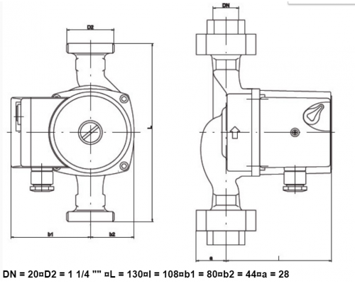 Циркуляційний насос IMP GHN 20/60-130