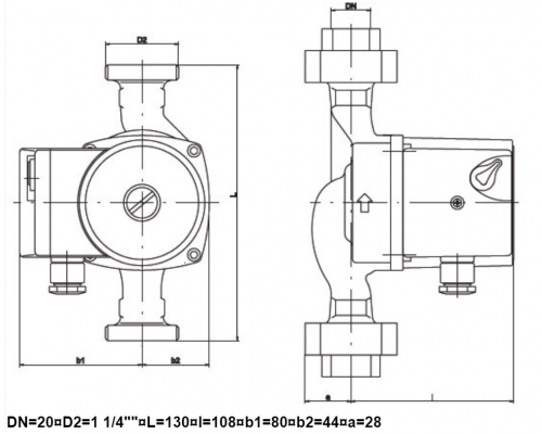 Циркуляційний насос IMP GHN 20/65-130 Циркуляційний насос IMP GHN 20/65-130