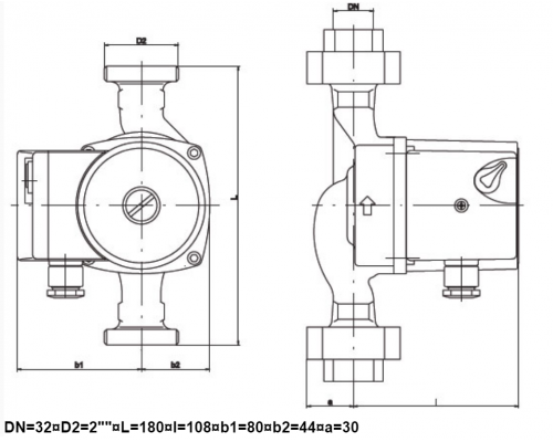 Циркуляційний насос IMP GHN 32/65-180