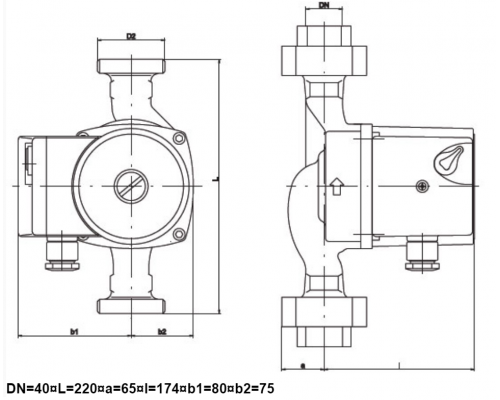 Циркуляційний насос IMP GHNM 40-75 F220