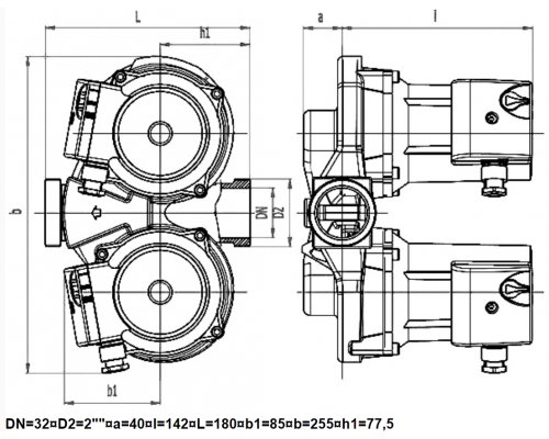 Циркуляційний насос IMP GHND 32/70-180