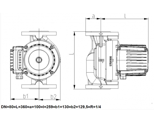 Циркуляційний насос IMP GHN basic II 80-190 F (PN6)