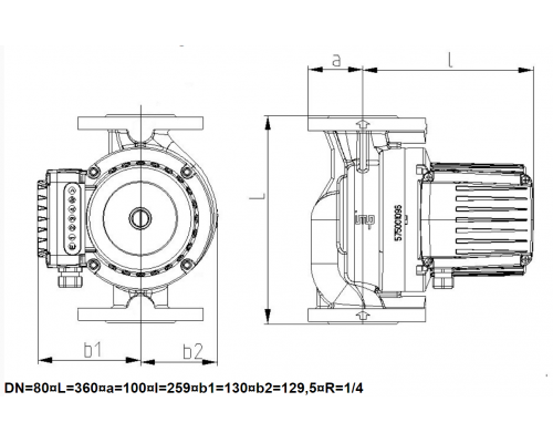 Циркуляційний насос IMP GHN basic II 80-120 F (PN6)