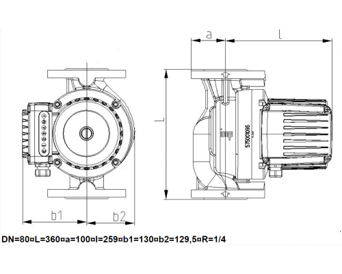 Циркуляційний насос IMP GHN basic II 80-120 F (PN10)