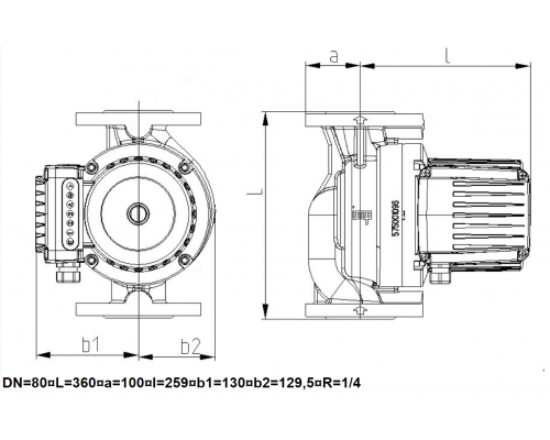 Циркуляційний насос IMP GHN basic II 80-70 F (PN6)