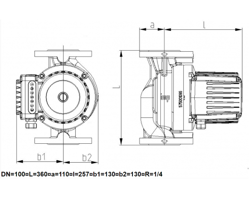 Циркуляційний насос IMP GHN basic II 100-120 F (PN10)