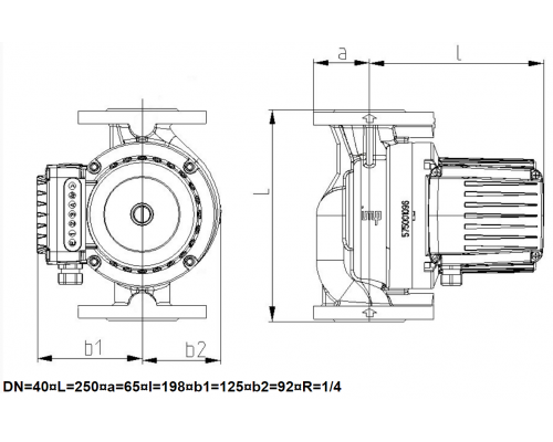 Рециркуляційний насос SANbasic II 40-120 F250