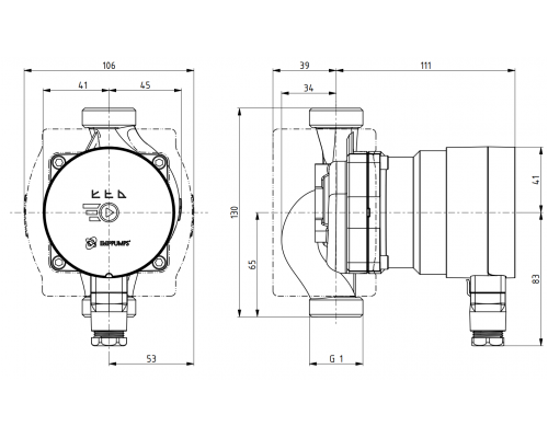 Циркуляційний насос NMT MINI 25/30-130