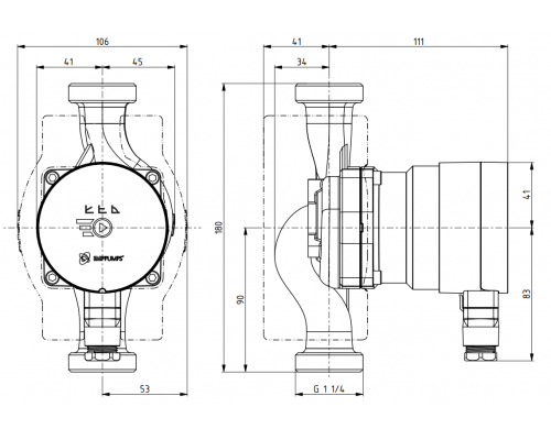 Циркуляційний насос NMT MINI 20/80-180