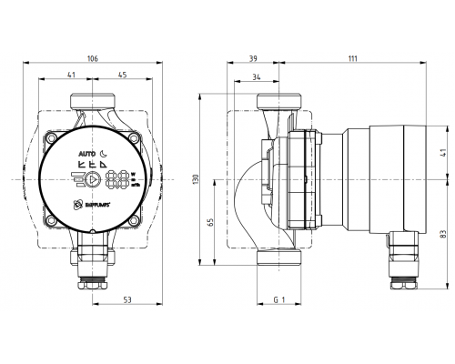 Циркуляційний насос NMT MINI PRO 25/60-130