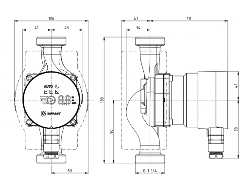 Циркуляційний насос NMT MINI PRO 25/80-180