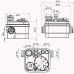 Sewage pumping station with cutting mechanism SANICUBIC 1 WP, SFA (France)