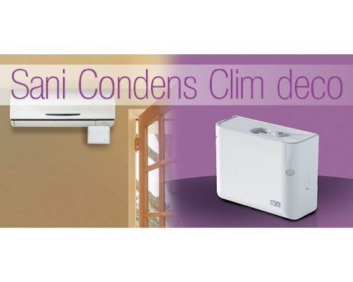 SANICONDENS Clim Deco, SFA (Франция) тұрмыстық кондиционерлерден ағынды суларды соруға арналған санитарлық сорғы