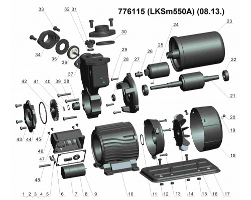Станція 0.55кВт Hmax 45м Qmax 45л/хв (вихровий насос) 1л LEO LKSm550A (776115) Станція 0.55кВт Hmax 45м Qmax 45л/хв (вихровий насос) 1л LEO LKSm550A (776115)