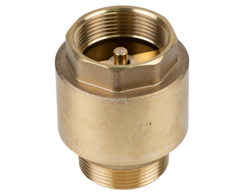 Клапан зворотний M1 1/2"×F1 1/2" (латунь) euro 680г AQUATICA (779659)