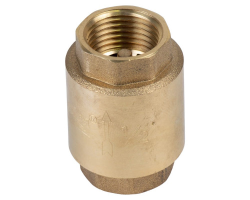 Клапан зворотний F1/2"×F1/2" (латунь) euro 130г AQUATICA (779650) Клапан зворотний F1/2"×F1/2" (латунь) euro 130г AQUATICA (779650)