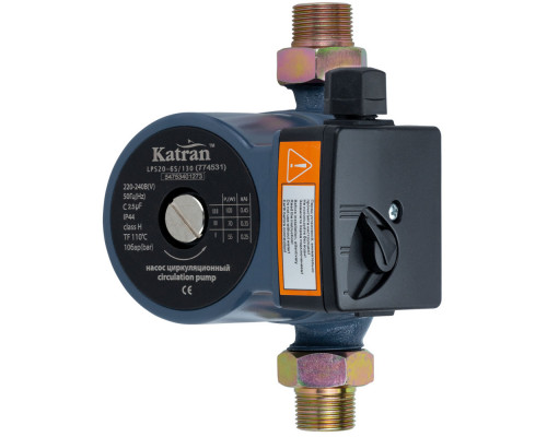 Насос циркуляційний 100Вт Hmax 6м Qmax 75л/мин Ø1" 130мм + гайки Ø3/4" WETRON (774531) Насос циркуляційний 100Вт Hmax 6м Qmax 75л/мин Ø1" 130мм + гайки Ø3/4" WETRON (774531)