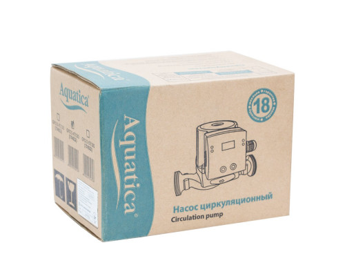 Насос циркуляційний з термодатчиком 65Вт Hmax 4м Qmax 63л/хв Ø1½" 180мм+гайки Ø1" AQUATICA (774012) Насос циркуляційний з термодатчиком 65Вт Hmax 4м Qmax 63л/хв Ø1½" 180мм+гайки Ø1" AQUATICA (774012)
