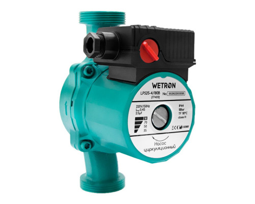 Насос циркуляційний 75Вт Hmax 4м Qmax 40л/хв Ø1 1/2" 180мм зел+гайки Ø1 WETRON LР525–4/180С (774312) Насос циркуляційний 75Вт Hmax 4м Qmax 40л/хв Ø1 1/2" 180мм зел+гайки Ø1 WETRON LР525–4/180С (774312)