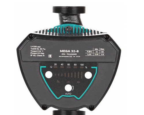Насос циркуляційний енергозберігаючий 8-130Вт Hmax 8м Qmax 133л/хв Ø2" 180мм + гайки Ø1¼" AQUATICA GPA32-8/180 IV (774077) Насос циркуляційний енергозберігаючий 8-130Вт Hmax 8м Qmax 133л/хв Ø2" 180мм + гайки Ø1¼" AQUATICA GPA32-8/180 IV (774077)