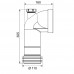 Коліно для унітазу з відведенням Ø110мм/90° Push-Fit WIRQUIN (9555400)