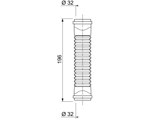 З'єднання гнучке Magiflex Ø32мм F-F 196мм WIRQUIN (9549352)