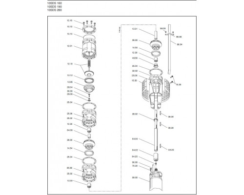 Насос скважинный 10" Calpeda B10SDS160/7 160м3/ч, 204м, 130квт аналог ЭЦВ10-140-220 ЭЦВ10-160-180   