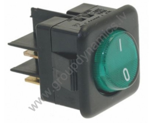 099274 Electrolux / Wascomat DOUBLE-POLE SWITCH; GREEN