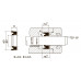 IDU-NBR 140*156*18 - ущільнення штока IDU YX-d NBR |