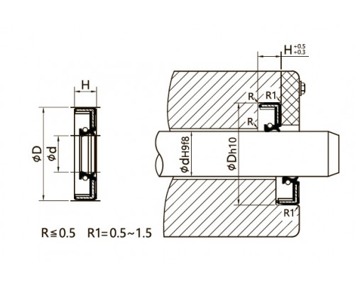 TC 100*130*16 Viton, FKM, FPM TC 100*130*16 Viton, FKM, FPM