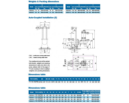 Sewage submersible pump Neptuni 100С43.7