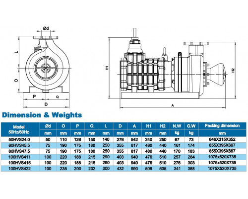 Surface sludge pump Neptuni 80HVS47.5