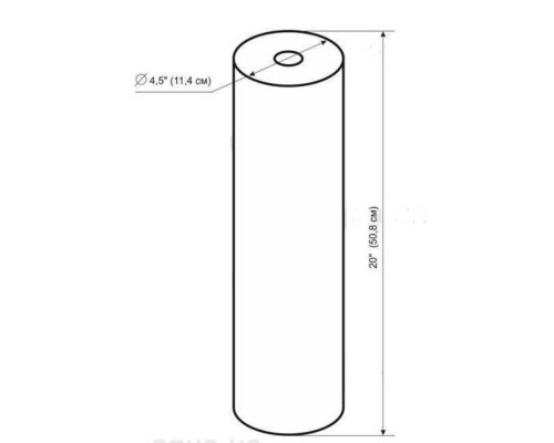 Картридж поліпропіленовий Bio+ systems PP-20L (20 мкм) BigBlue 20″