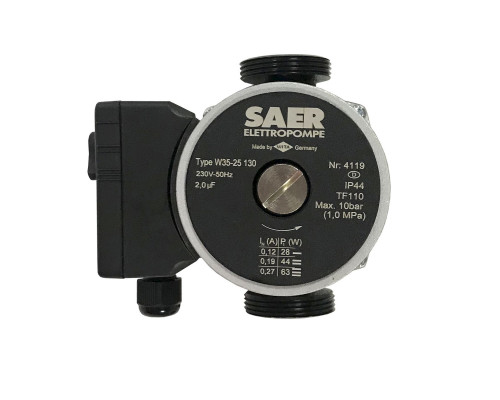 Насос циркуляційнний SAER W35-25 130мм + гайки