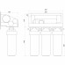 Система зворотного осмосу OasisPro, насос + ПЛАСТ. бак, BSL03-RO-75