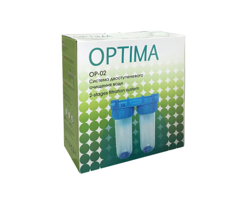 Система 2-х ступеневого очищення Optima OP-02, 3/4″