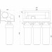 Система зворотного осмосу OasisPro, насос + ПЛАСТ. бак, BSL03-RO-75