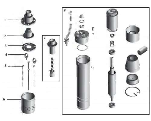 Корпус мотора до 3 QGD-0.37(R)