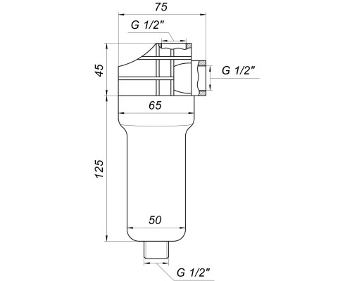 Фільтр-колба універсальна (поліфосф. сіль) Bіо+ systems SL35, 1/2″