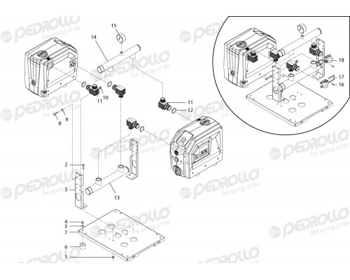 насосная станция pedrollo DG PED 3 