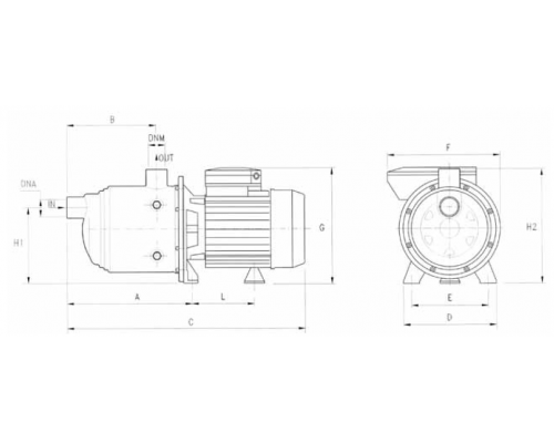 Багатоступінчастий відцентровий насос Pentax ULTRA U 3 [1-SL]-180/8