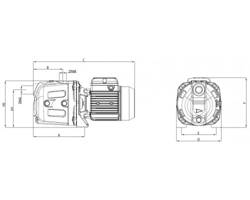 Самовсмоктуючий відцентровий насос Pentax CAMT 140