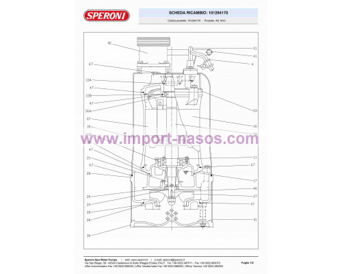 насос speroni AS 1610
