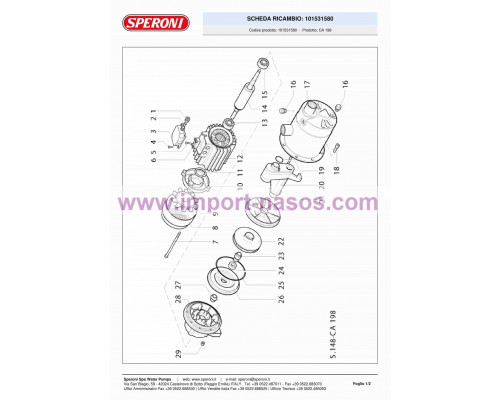 насос speroni CA198