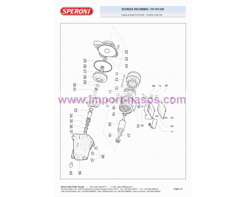 Pumpe speroni CAM 100-N