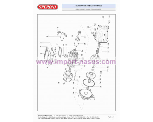 насос speroni CAM 302